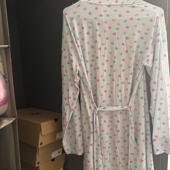 SKIMS Soft Lounge Short Robe  Cloud Candy  Size Small - Picture 9 of 9